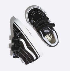 Vans Toddler SK8-Mid Reissue V Skateboard Shoes - Black/True White