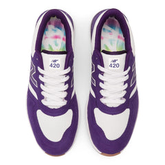 New Balance Numeric Marquise Henry 420 Skateboard Shoe - Purple/White