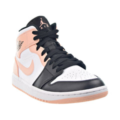 Air Jordan 1 Mid "Crimson Tint" Men's Shoes White-Arctic Orange-Black