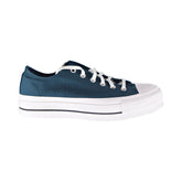 Converse Chuck Taylor All Star Lift Ox Women's Shoes Midnight Turq-White-Black
