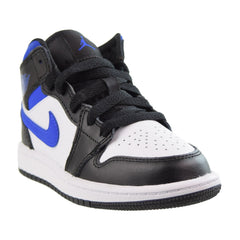 Jordan 1 Mid (PS) Little Kids' Shoes White-Black-Racer Blue