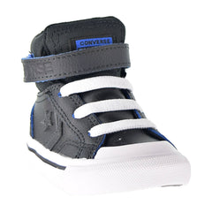 Converse Pro Blaze Strap Hi Two-Tone Leather Toddler Shoes Black-Hyper Royal