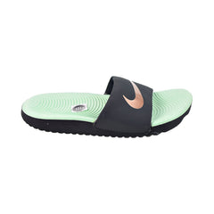 Nike Kawa (PS) Little Kids' Slides Off Noir-Mint Foam-Metallic Red Bronze