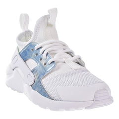 Nike Huarache Run Ultra Little Kids Running Shoes White/White-Royal Tint