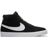 Nike SB Blazer Mid Skate Shoe - Black/White-White-White