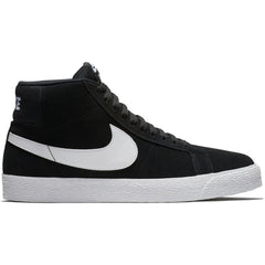 Nike SB Blazer Mid Skate Shoe - Black/White-White-White