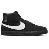 Nike SB Blazer Mid Skateboard Shoe - Black/White-Black-Black