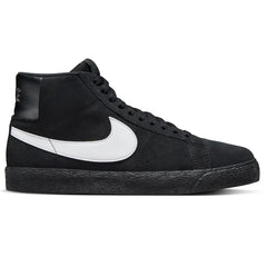 Nike SB Blazer Mid Skateboard Shoe - Black/White-Black-Black