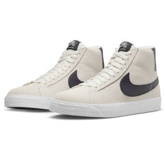 Nike SB Blazer Mid Skate Shoe - Phantom/Cave Purple-Phantom-White