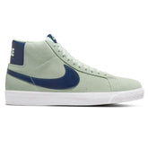 Nike SB Blazer Mid Skate Shoe - Barely Green/Navy-Barely Green-White