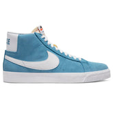 Nike SB Blazer Mid Skate Shoe - Cerulean/White-Cerulean-White