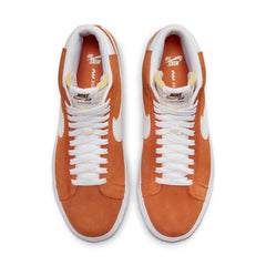 Nike SB Blazer Mid Skate Shoe - Safety Orange/White-Safety Orange-White