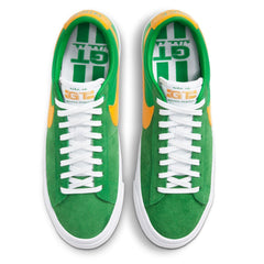 Nike SB Blazer Low Pro GT Skateboard Shoe - Lucky Green/University Gold-Black-White