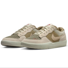 Nike SB Force 58 Skateboard Shoe - Coconut Milk/Linen-Neutral Olive