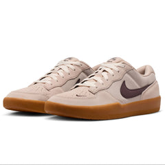 Nike SB Force 58 Skateboard Shoe - Cream/Burgundy Crush-Gum Light Brown