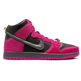 Nike SB Dunk High x Run The Jewels QS Skateboard Shoe - Active Pink/Black/Metallic Gold
