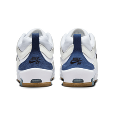 Nike SB Air Max Ishod 2 Skateboard Shoe - White/Navy-Summit White-Black