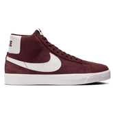Nike SB Blazer Mid Skateboard Shoe - Burgundy Crush/Summit White