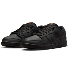 Nike SB Dunk Low Pro ISO Skateboard Shoe - Black/Black-Black-Black