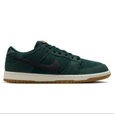 Nike SB Dunk Low Pro ISO Skateboard Shoe - Deep Fir/Black-Fir-Sail