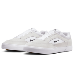 Nike SB Malor Skateboard Shoe - White/Black-Summit White-Gum Light Brown