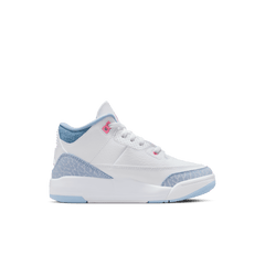 Little Kids' Jordan 3 Retro Shoes (PS) "White Cobalt Bliss"