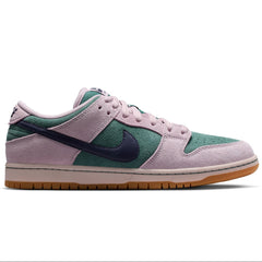 Nike SB Dunk Low Pro Skateboard Shoe - Mineral Slate/Dark Raisin-Particle Rose