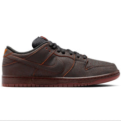 Nike SB Dunk Low Pro Premium Skateboard Shoe - Dark Smoke Grey/Campfire-Orange-Black(Krampus)