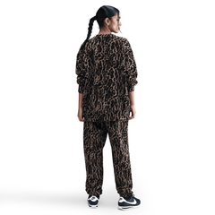 Women's Nike Sportswear Phoenix Fleece Oversized Printed Crew-Neck Sweatshirt