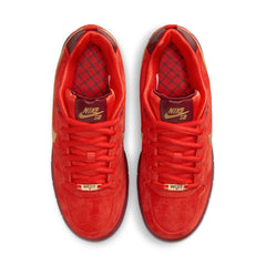Nike SB Zoom Air Paul Rodriguez Low Skateboard Shoe - Habanero Red/Club Gold-Team Red