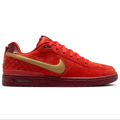 Nike SB Zoom Air Paul Rodriguez Low Skateboard Shoe - Habanero Red/Club Gold-Team Red