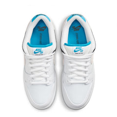 Nike SB Dunk Low Pro Skate Shoe - White/Neutral Grey-Black-Laser Blue