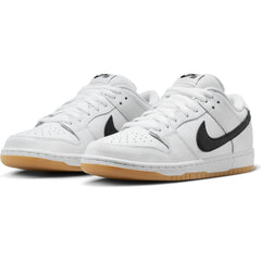 Nike SB Dunk Low Pro ISO Skateboard Shoe - White/Black-White-Gum Light Brown