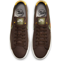 Nike SB BLZR Court DVDL Skateboarding Shoes - Baroque Brown/Medium Olive-Light Bone