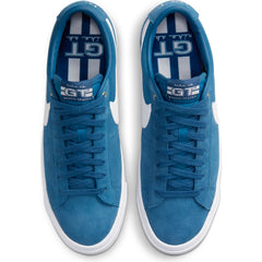 Nike SB Blazer Low Pro GT Skateboard Shoe - Court Blue/White-Court Blue