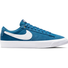 Nike SB Blazer Low Pro GT Skateboard Shoe - Court Blue/White-Court Blue