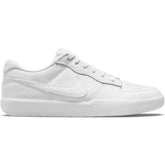 Nike SB Force 58 Premium Skateboard Shoe - White/White-White-White