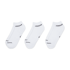 Jordan Everyday No-Show Socks "White Black" (3 Pairs) (Unisex)
