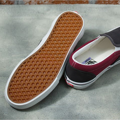 Vans Skate Slip-On Skateboard Shoe - Asphalt/Pomegranate