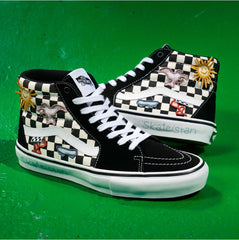 Vans x Skateistan Skate SK8-HI Skateboard Shoe - Checkerboard