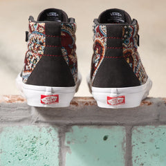 Vans Paisley Skate SK8-HI Skateboard Shoe - Raven