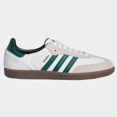 Adidas Samba ADV Skateboard Shoe - White/Green/White