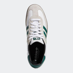 Adidas Samba ADV Skateboard Shoe - White/Green/White