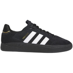 Adidas Tyshawn Low Skateboard Shoe - Core Black/White/Gold Metallic