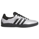 Adidas Puig Samba Skateboard Shoe - Silver Metallic/Core Black/Core Black