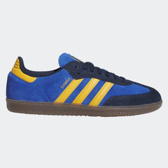 Adidas Samba ADV Skateboard Shoe - Collegiate Navy/Preloved Yellow/Royal Blue
