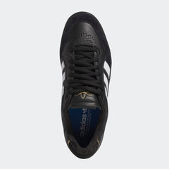 Adidas Tyshawn Low Skateboard Shoe - Black/White/Gold Metallic
