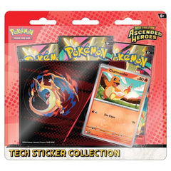 Pre Order Pokemon Mega Evolution Ascended Heroes Tech Sticker Collection Charmander