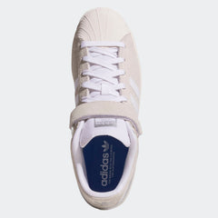 Adidas Pro Shell ADV Skateboard Shoe - White/Metallic Silver/White