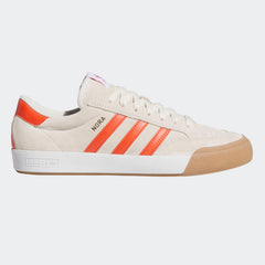 Adidas Nora Skateboard Shoe - Wonder White/Orange/Gum